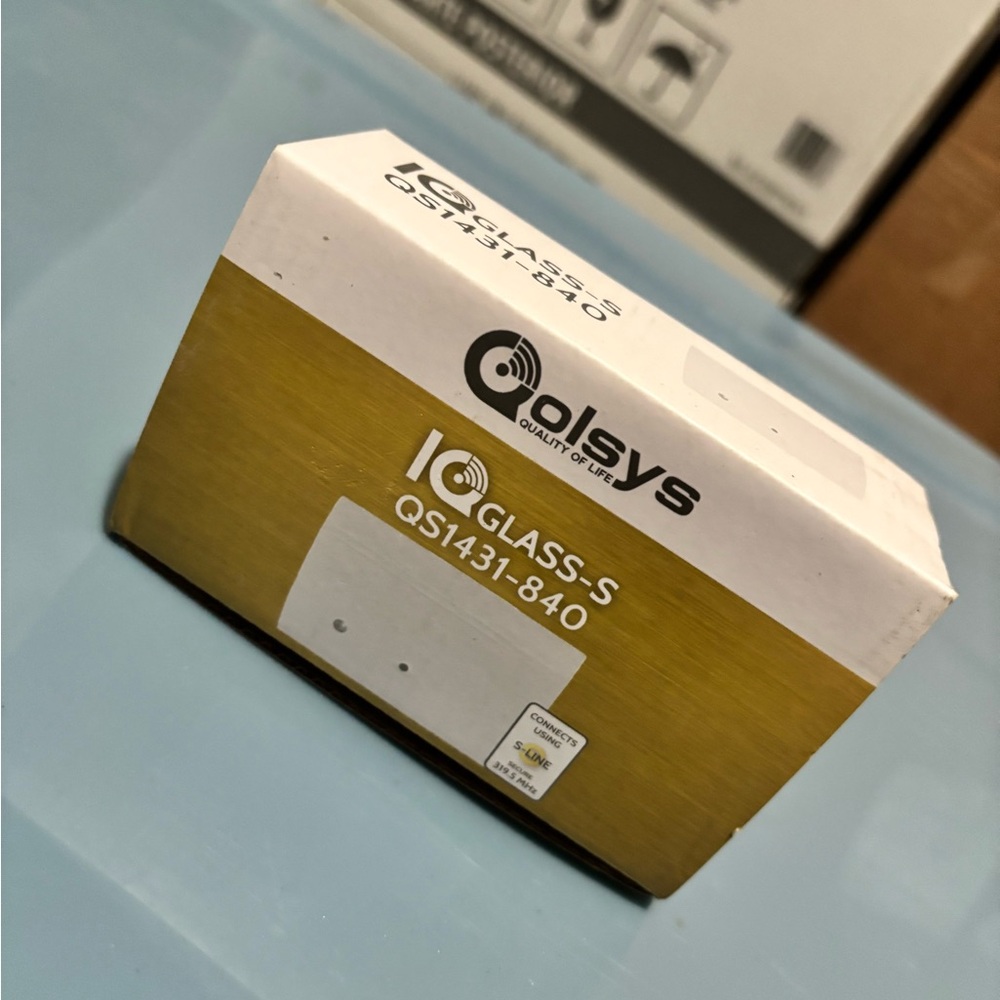 Qolsys IQ Glass-S Wireless Glass Break Sensor | QS1431-840 | New